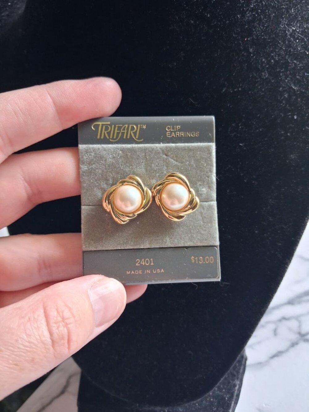Vintage Trifari stud earrings